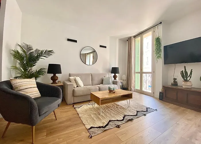 Bioves En Duplex-climatisation-centre Ville-plage * مينتون